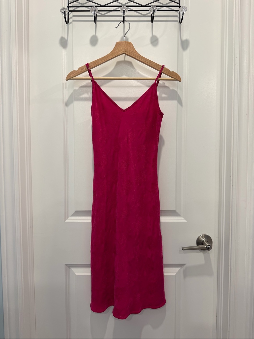 Wilfred Hot Pink Slip Dress with V-Neck Size Small